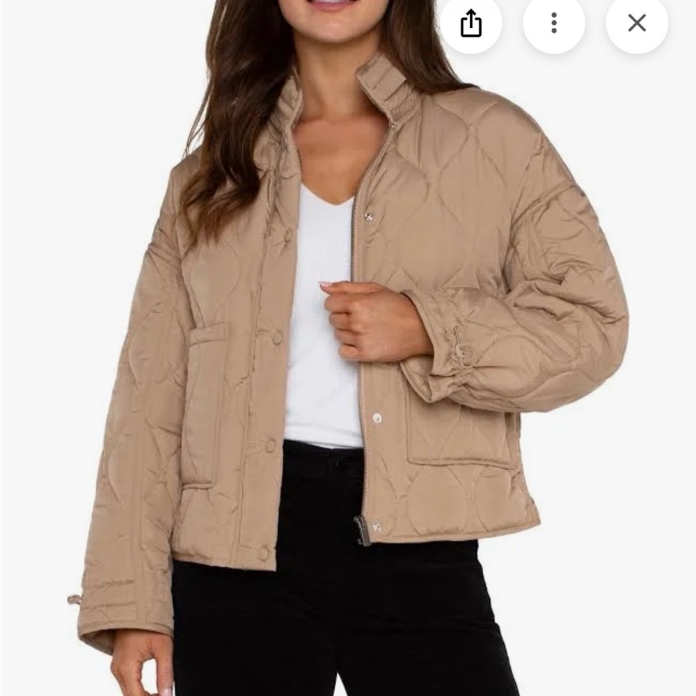 Liverpool Tan Quilted Jacket